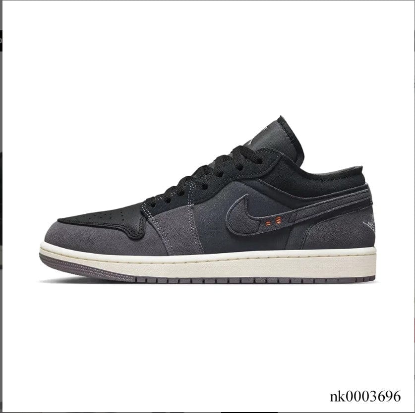 Alternative view of Air Jordan 1 Low Craft Inside Out Black Shoes Sneakers