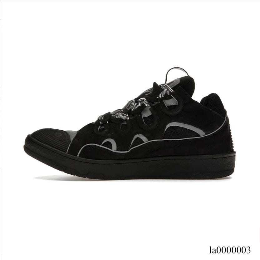 Alternative view of Lanvin Curb Sneaker Black Grey Shoes Sneakers