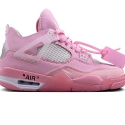 OW X AJ 4 Pink Shoes Sneakers
