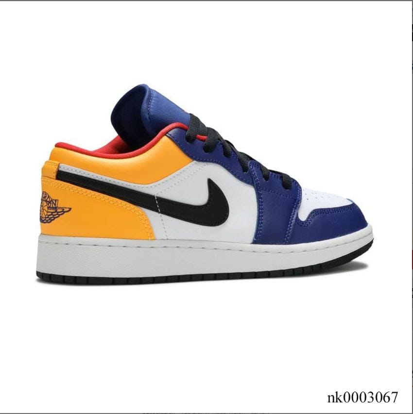 Alternative view of Air Jordan 1 Low GS ‘Royal Yellow’ (Premium) Shoes Sneakers