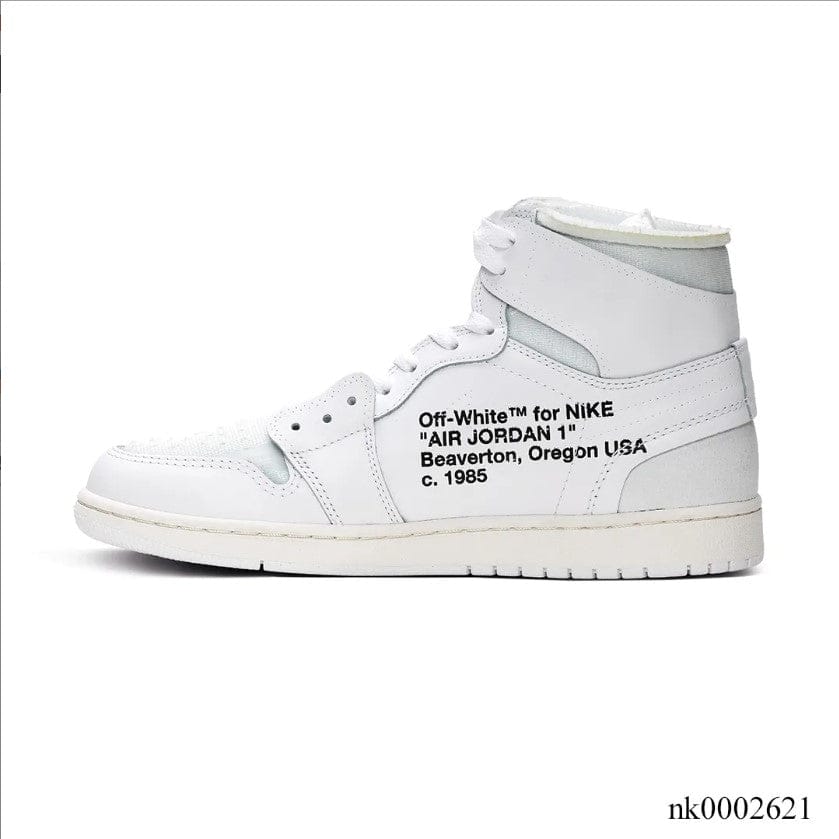 Alternative view of OFF-WHITE x Air Jordan 1 High White Shoes Sneakers