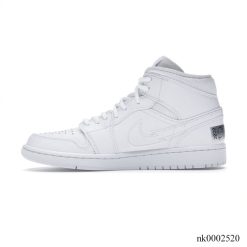 Alternative view of Air Jordan 1 Mid SE Nike Swoosh On Tour 2020 Shoes Sneakers