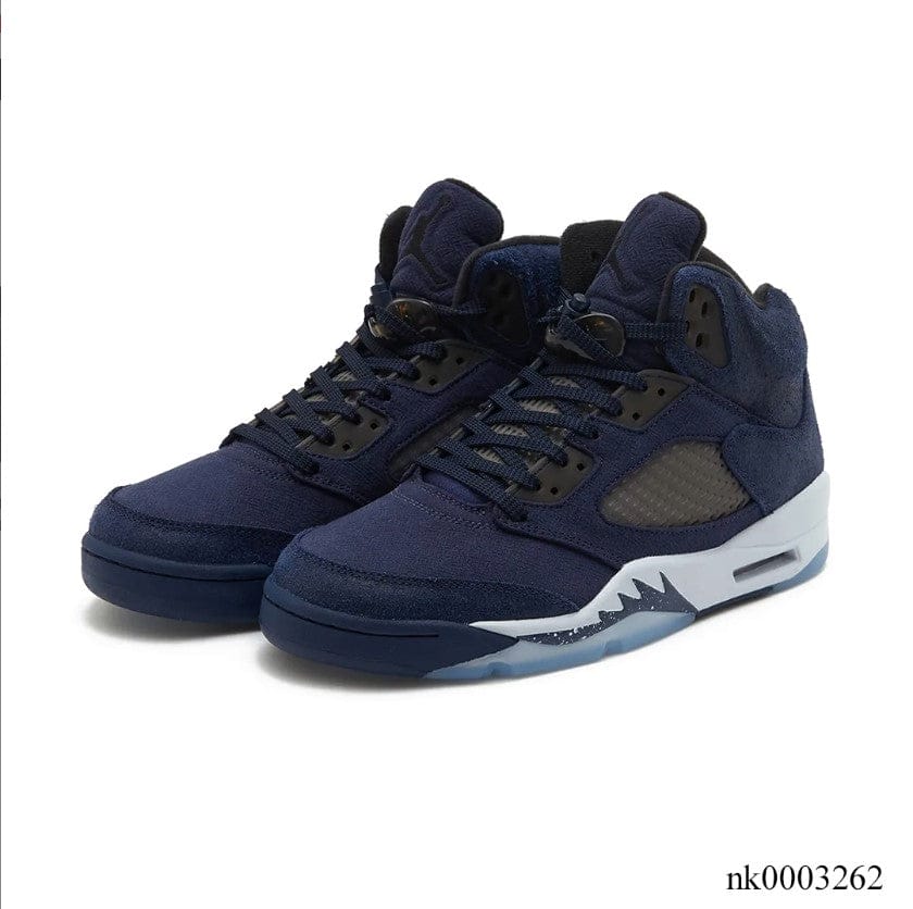 Alternative view of Air Jordan 5 Midnight Navy Shoes Sneakers