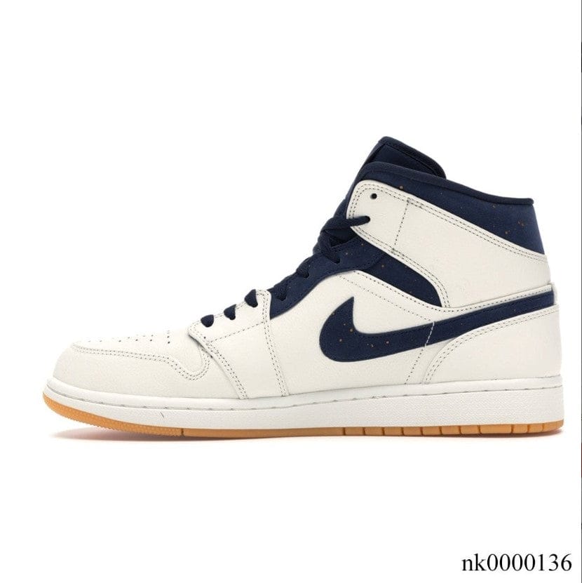 Alternative view of Air Jordan 1 Retro Mid Jeter Shoes Sneakers