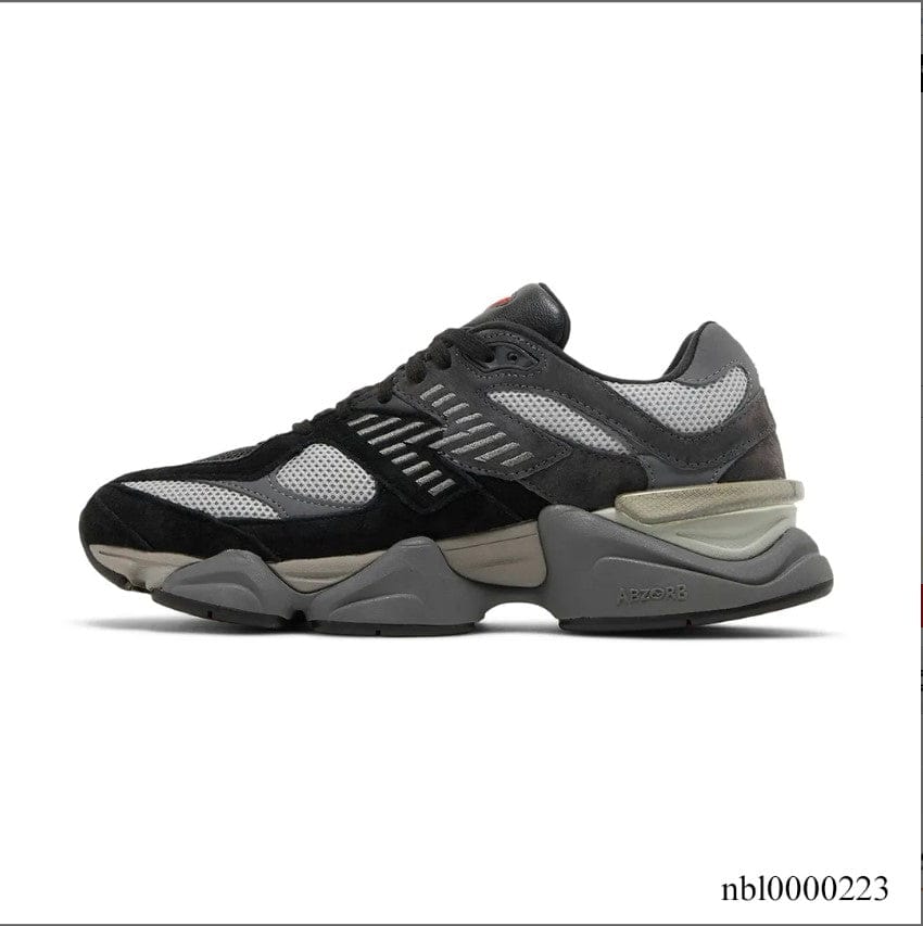 Alternative view of New Balance 9060 Black Castlerock Grey Shoes Sneakers