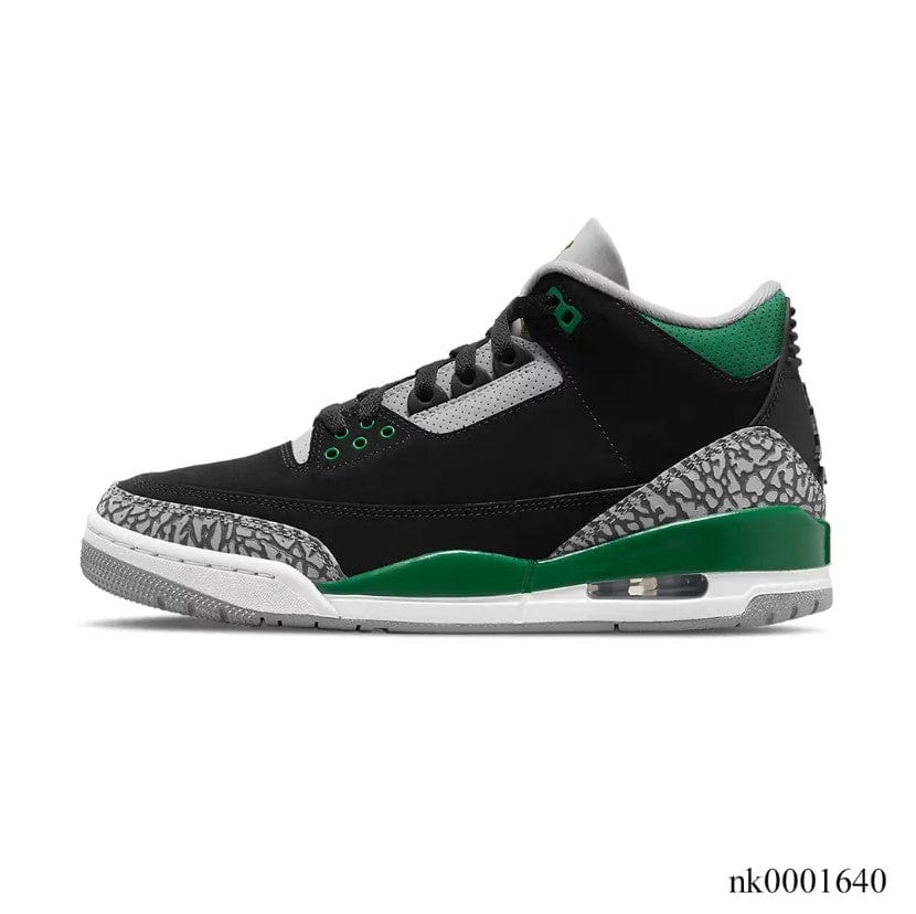 Alternative view of Air Jordan 3 Retro Pine Green Shoes Sneakers