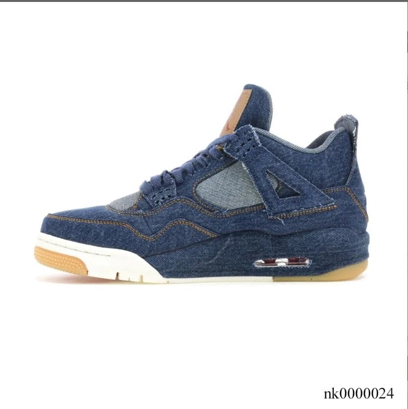 Alternative view of Air Jordan 4 Retro Levi’s Denim Shoes Sneakers