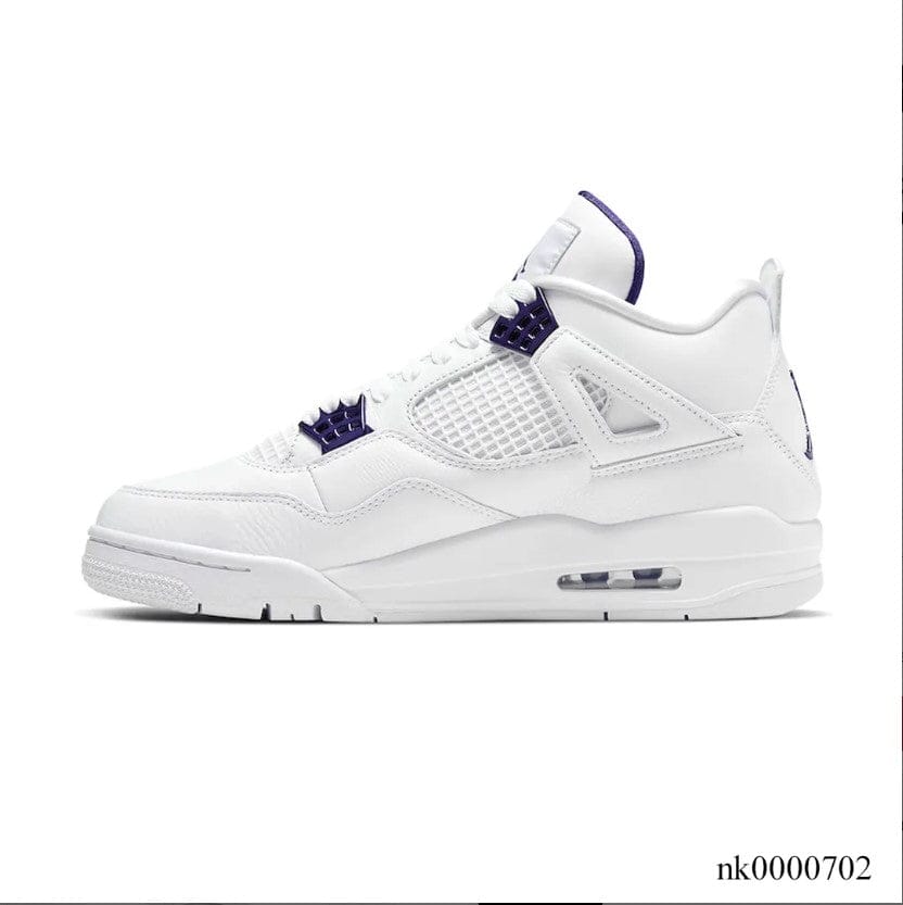 Alternative view of Air Jordan 4 Retro Metallic Purple Shoes Sneakers (Big Size Available)