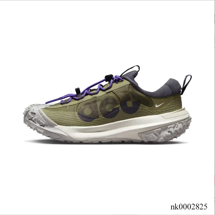 Alternative view of Nike ACG Mountain Fly 2 Low Neutral Olive Mountain Grape Shoes Sneakers