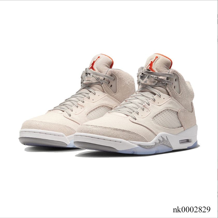 Alternative view of Air Jordan 5 Retro SE Craft Light Orewood Brown Shoes Sneakers