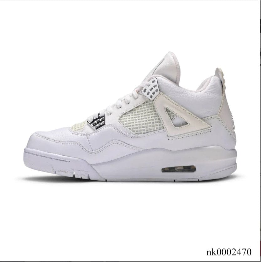 Alternative view of Air Jordan 4 Retro 25th Silver Anniversary Shoes Sneakers