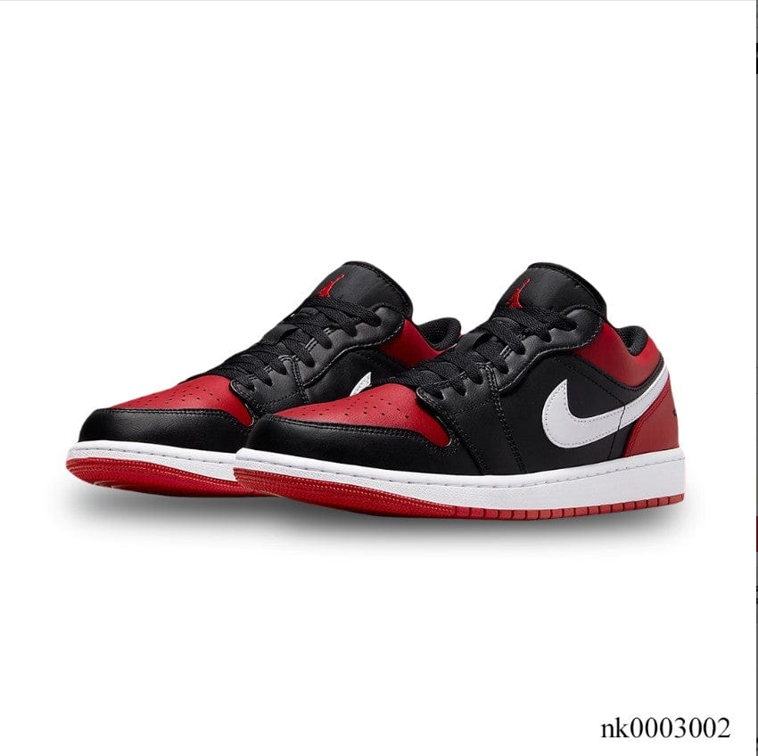 Alternative view of Air Jordan 1 Low Alternate Bred Toe Shoes Sneakers