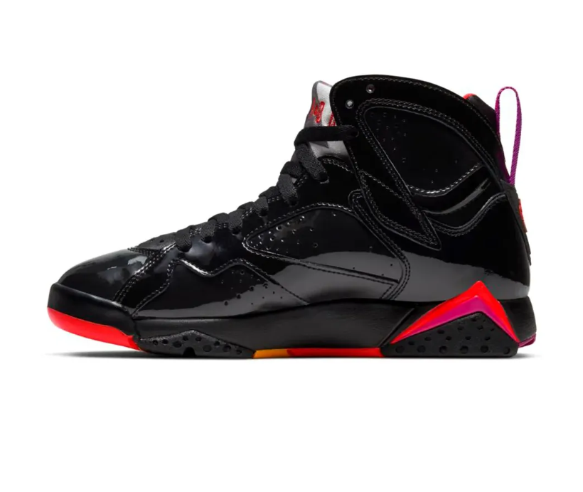 AJ 7 Black Gloss Shoes Sneakers - Image 4