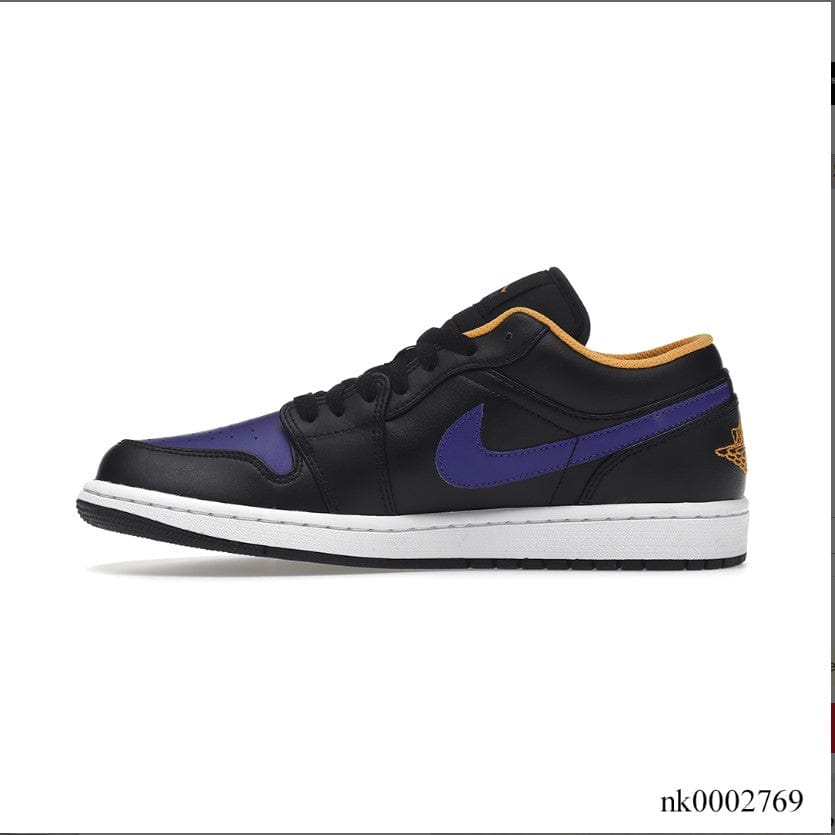 Alternative view of Air Jordan 1 Low Dark Concord Shoes Sneakers