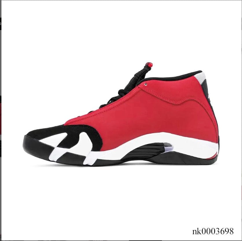 Alternative view of Air Jordan 14 Retro Gym Red Toro Shoes Sneakers
