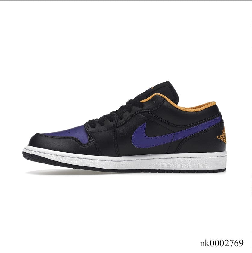 Alternative view of Air Jordan 1 Low Dark Concord Shoes Sneakers