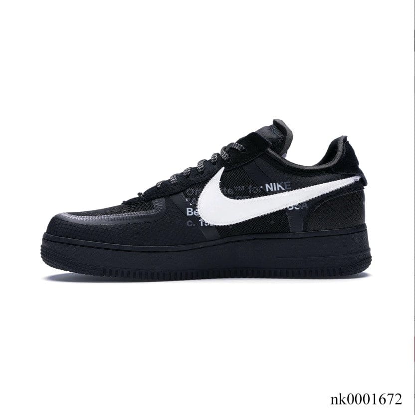 Alternative view of Air Force 1 Low Off-White Black White Shoes Sneakers
