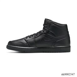 Air Jordan 1 Mid Triple Black Shoes Sneakers