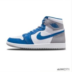 Alternative view of Air Jordan 1 Retro High OG True Blue Shoes Sneakers