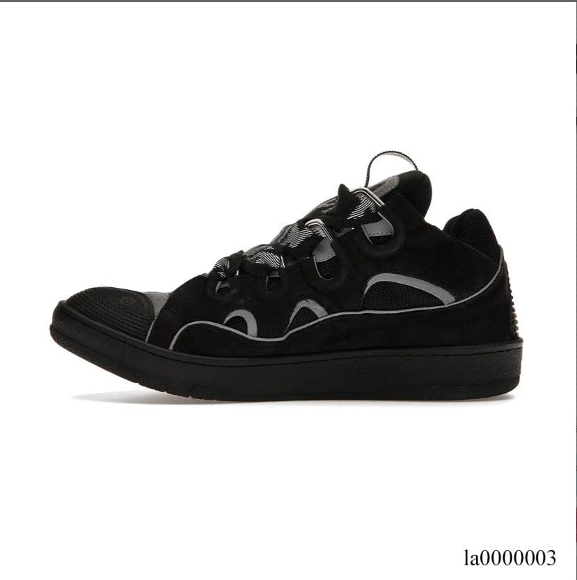 Alternative view of Lanvin Curb Sneaker Black Grey Shoes Sneakers – la0000003