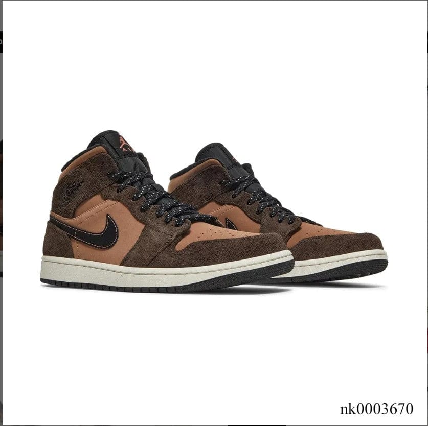Alternative view of Air Jordan 1 Mid SE “Earth Tone” Shoes Sneakers