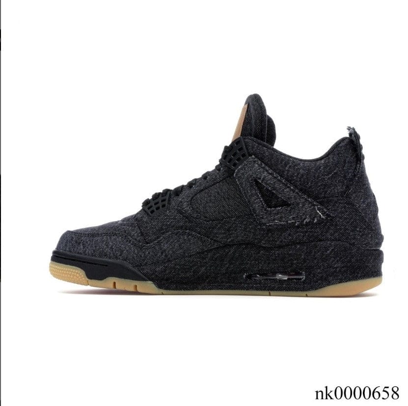 Air Jordan 4 Retro Levi’s Black (Levi’s Tag) Shoes Sneakers
