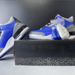 Alternative view of Air Jordan  Jordan 3 Retro Varsity Royal Cement Shoes Sneakers