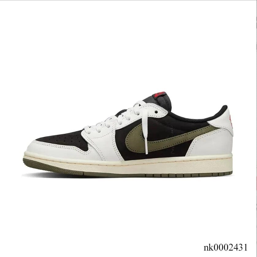 Alternative view of Travis Scott x Air Jordan 1 Low OG Olive Shoes Sneakers