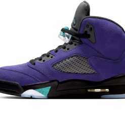 Alternative view of Air Jordan 5 Retro Alternate Grape Shoes Sneakers