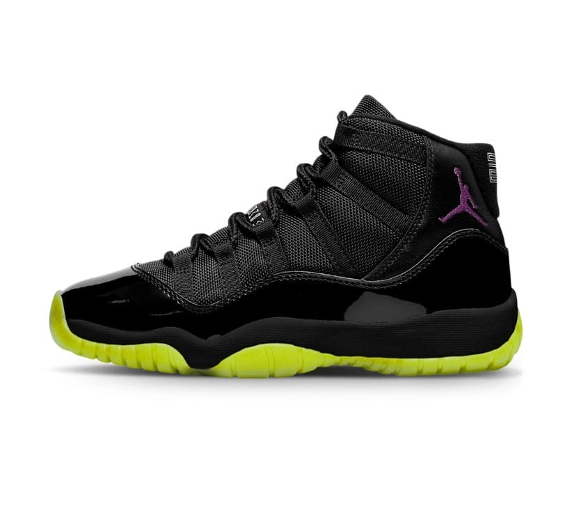 Air Jordan 11 BlackBarely Volt Shoes Sneakers - Image 6
