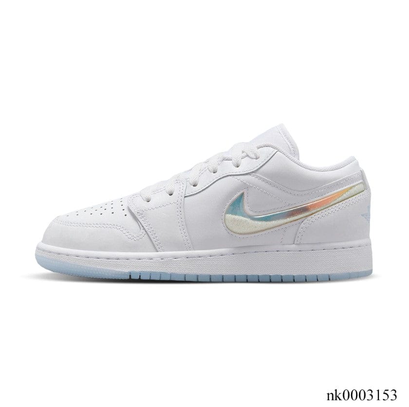 Alternative view of Air Jordan 1 Low Glitter Swoosh Shoes Sneakers
