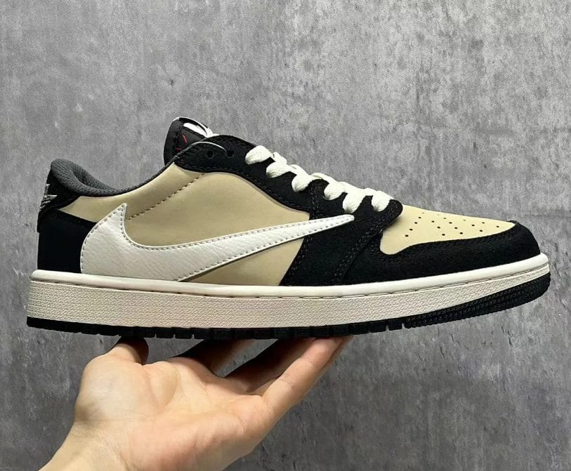 Travis Scott x AJ 1 Low OG Pale Vanilla Shoes Sneakers - Image 5