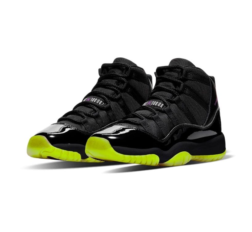 Air Jordan 11 BlackBarely Volt Shoes Sneakers - Image 7
