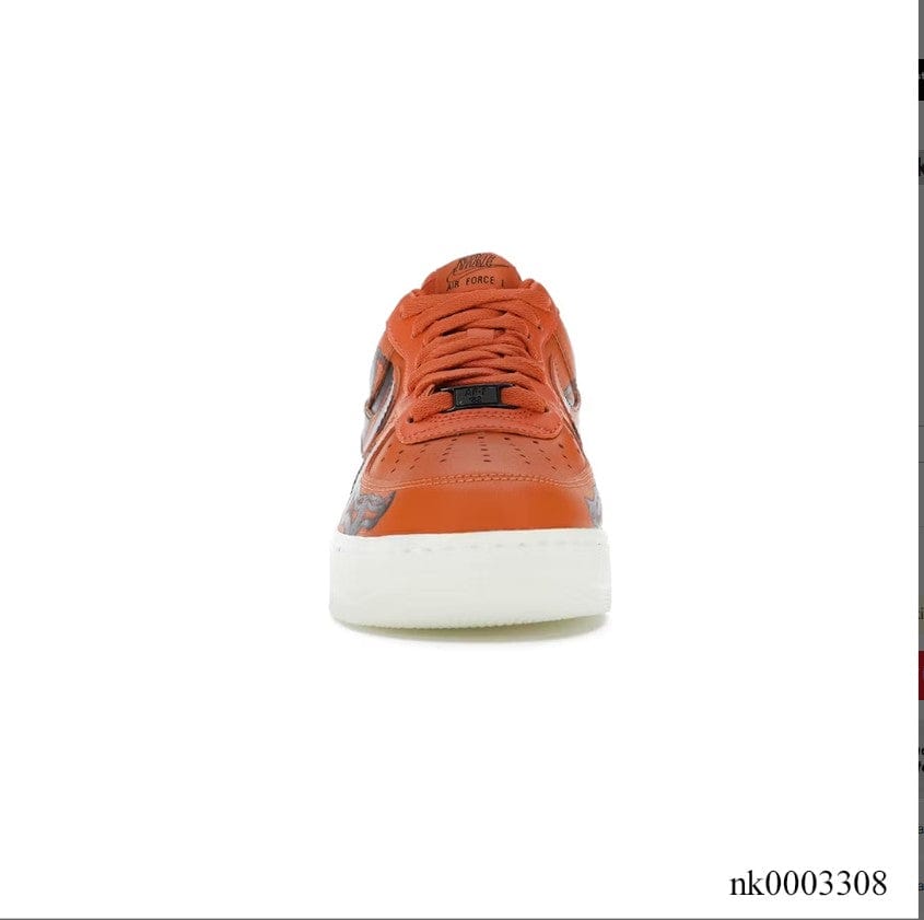 Alternative view of Air Force 1 Orange Skeleton Shoes Sneakers