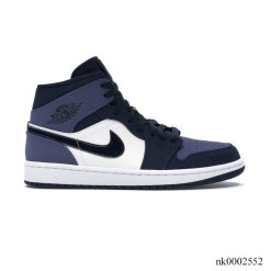 Air Jordan 1 Mid Obsidian Sanded Purple Shoes Sneakers