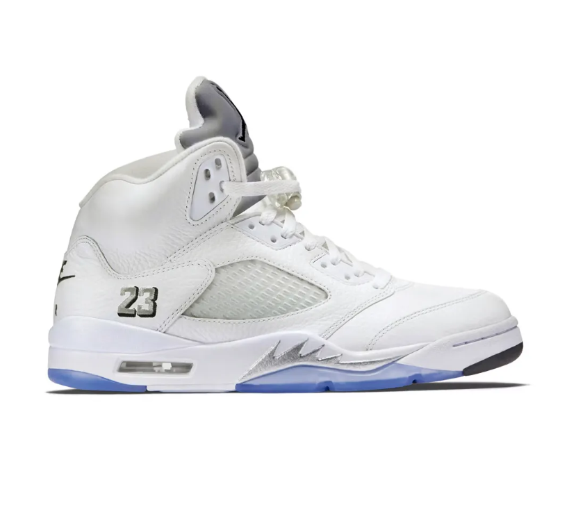 Air Jordan 5 White Metallic (2026) Shoes Sneakers - Image 8