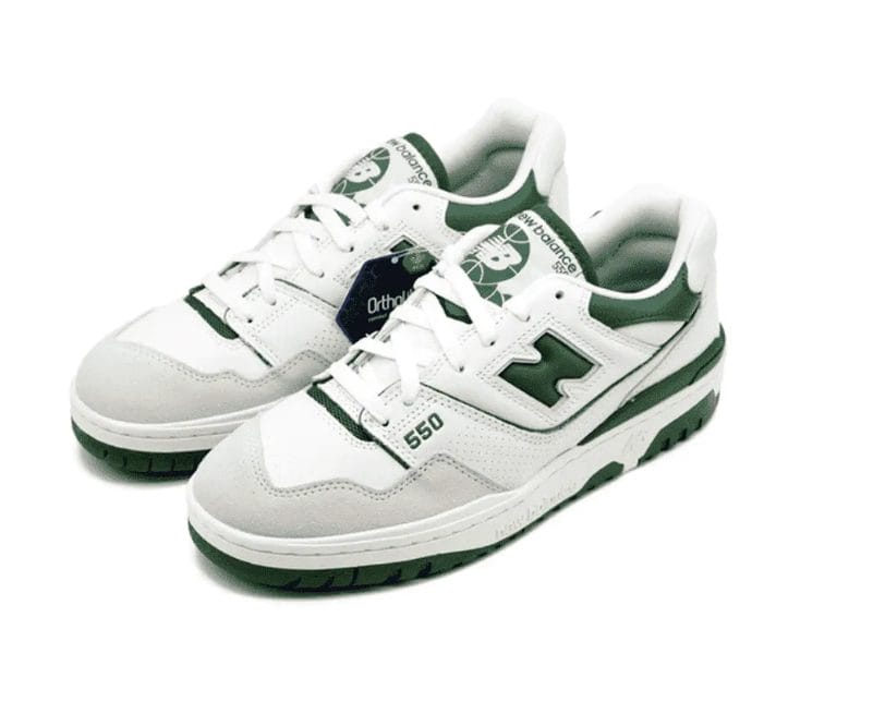 New Balance 550 White Green Shoes Sneakers - Image 4