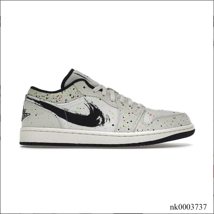 Air Jordan 1 Low Brushstroke Shoes Sneakers - Image 3