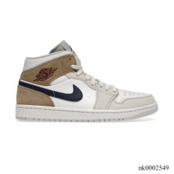 Air Jordan 1 Mid Tan Suede Shoes Sneakers