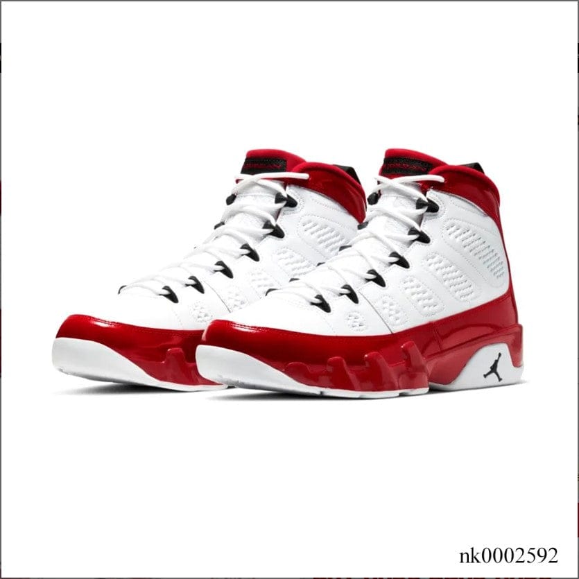 Alternative view of Air Jordan 9 Retro White Gym Red Shoes Sneakers