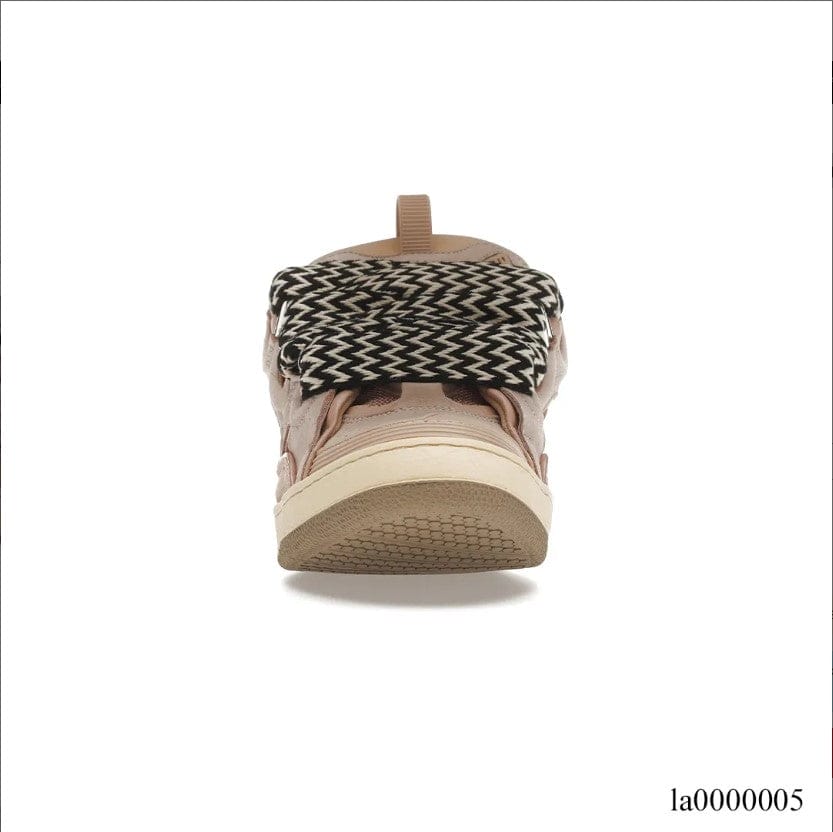 Lanvin Leather Curb Pink Shoes Sneakers – la0000005 - Image 3