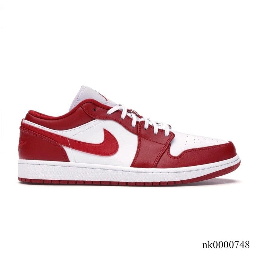 Alternative view of Air Jordan 1 Low Gym Red White Shoes Sneakers