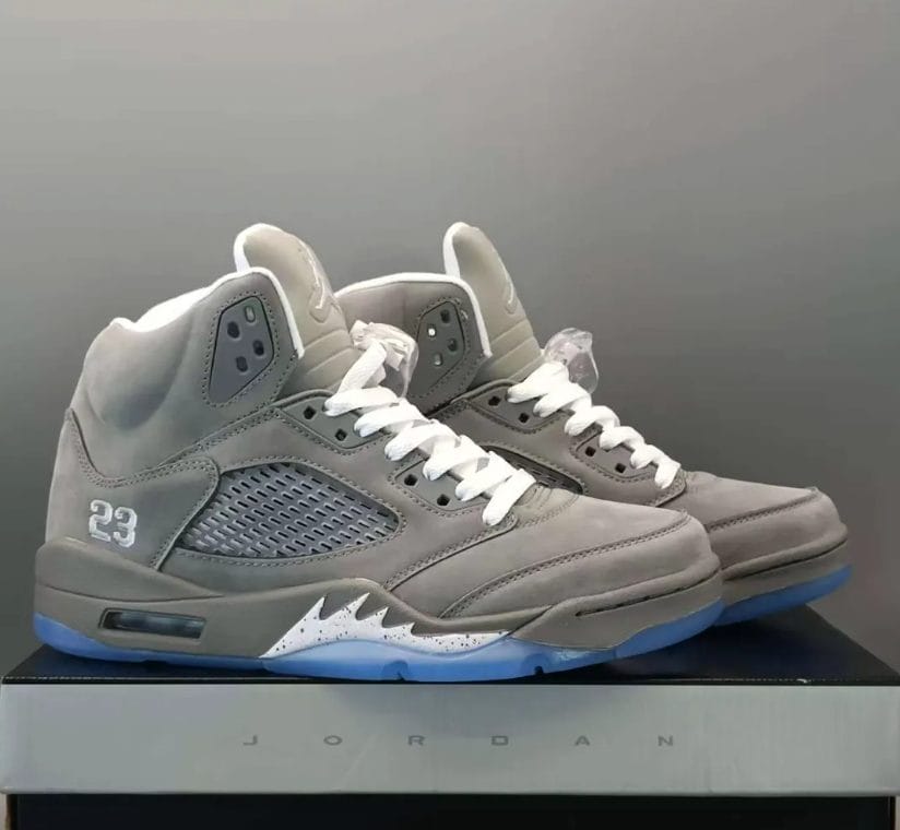 Air Jordan 5 Wolf Grey Shoes Sneakers - Image 6