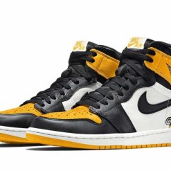 Air Jordan 1 Taxi Yellow Toe Shoes Sneakers