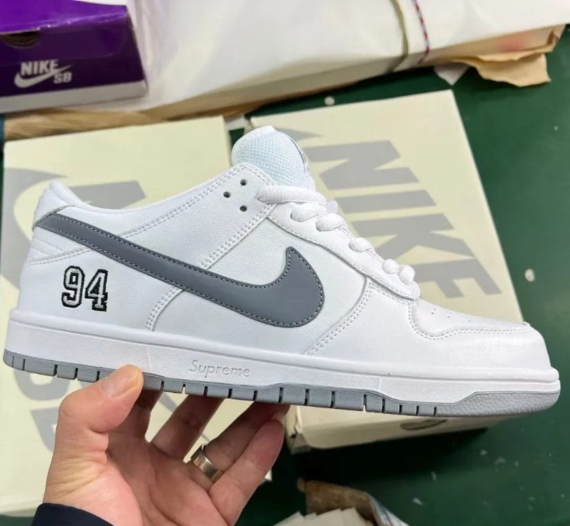 SUP x Dunk Low SB White Shoes Sneakers - Image 7