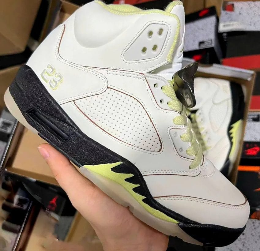 Air Jordan 5 Luminous Green Shoes Sneakers - Image 6