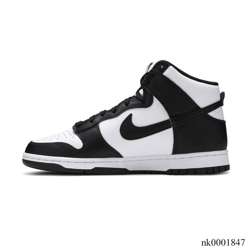 Alternative view of Dunk High Retro Black White Shoes Sneakers