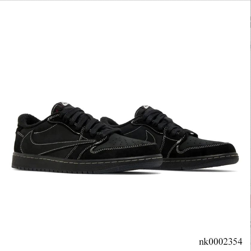 Alternative view of Travis Scott x Air Jordan 1 Low Black Phantom Shoes Sneakers