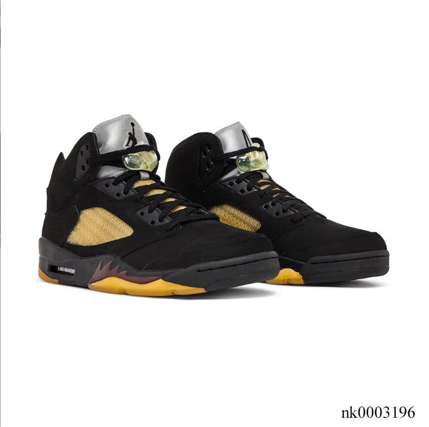 Alternative view of A Ma Maniére x AJ 5 BlackBurgundy Crush