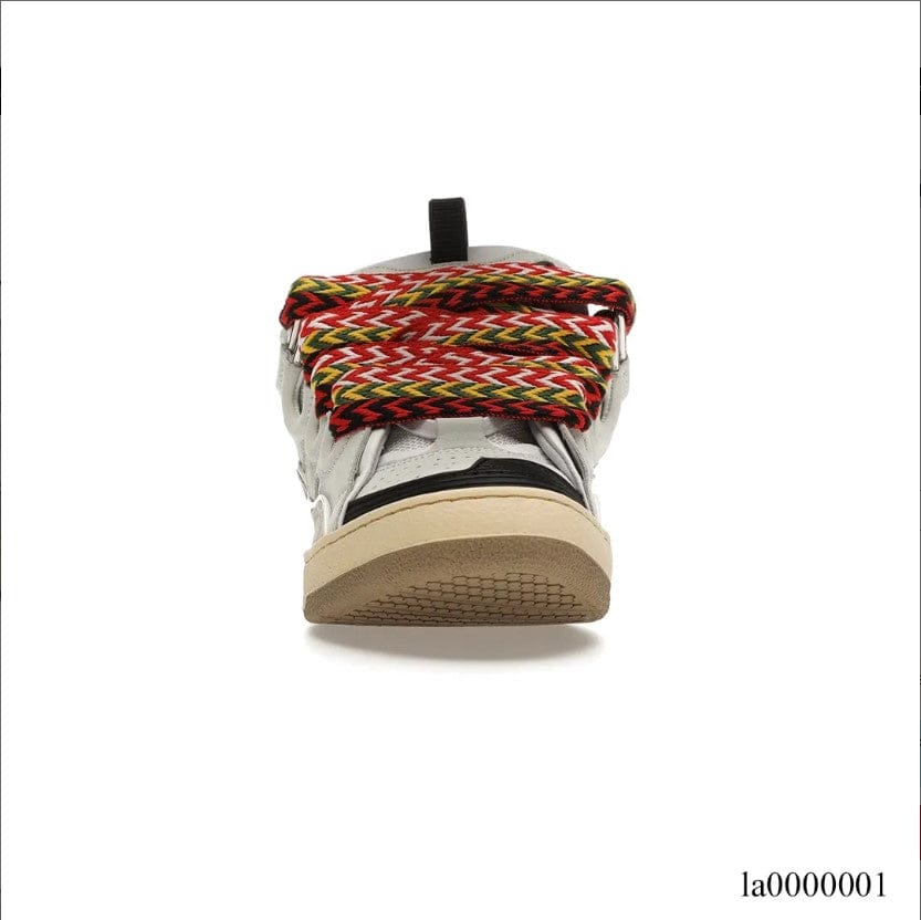 Lanvin Leather Curb White Ivory Shoes Sneakers - Image 3